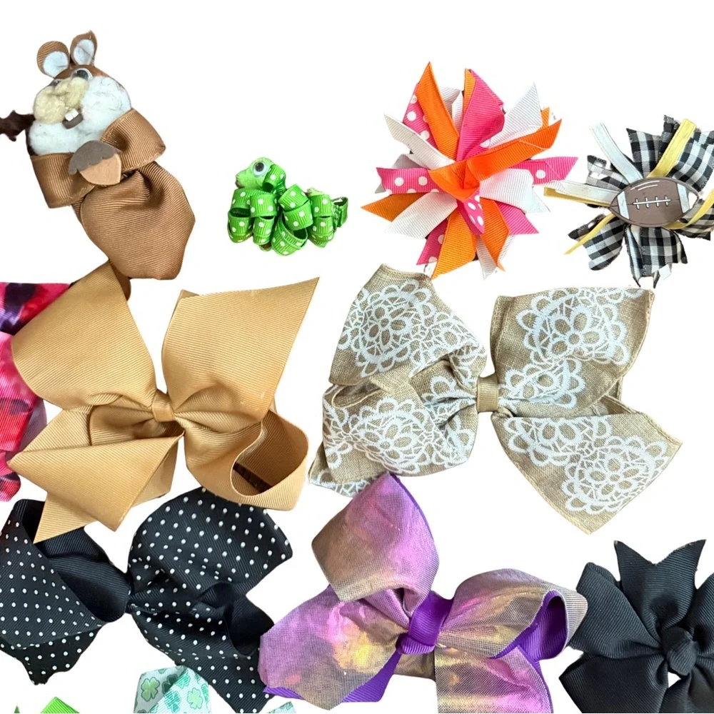 Colorful Hair‎ Bow Collection 24 Pieces